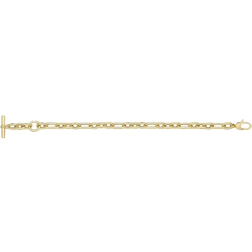 9ct Yellow Gold Hollow Bracelet 9.10g